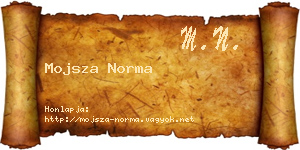 Mojsza Norma névjegykártya